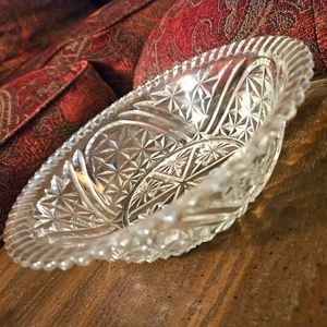 8 in Clear Stars and Bars Serving Bowl